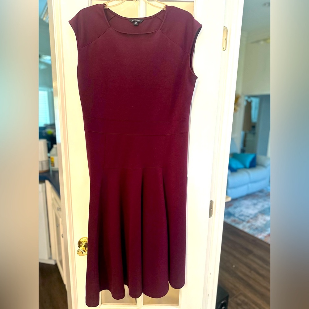 Elegant Purple Sleeveless Dress